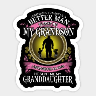 He Sent Me My Grandson Sticker